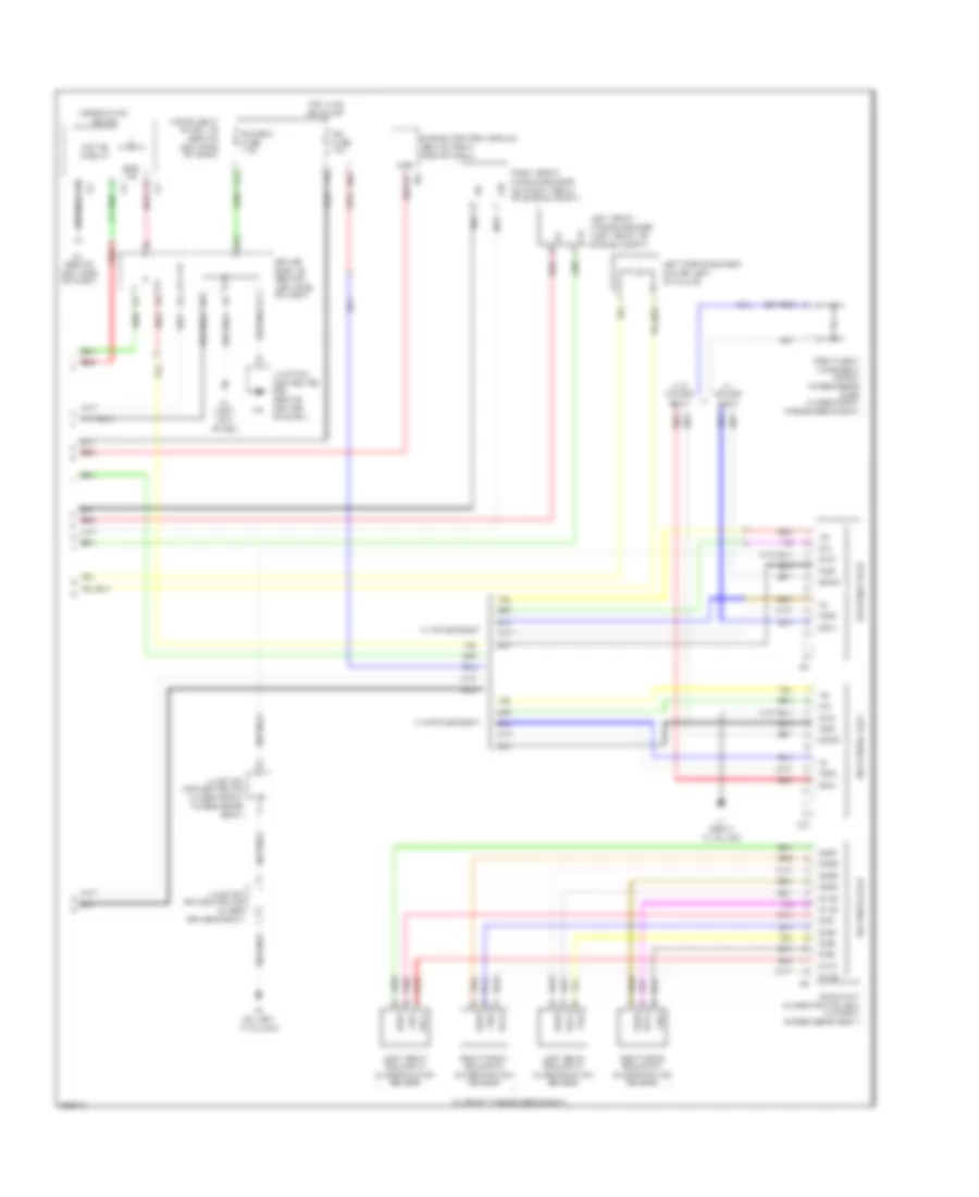 Supplemental Restraints Wiring Diagram (2 of 2) for Toyota Avalon Limited 2006