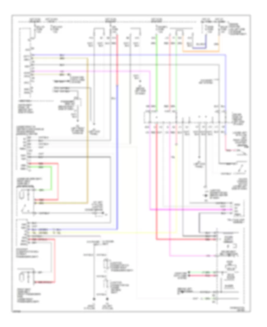 Warning Systems Wiring Diagram for Toyota Avalon Limited 2006
