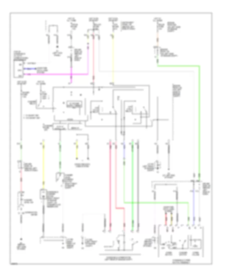 Wiper Washer Wiring Diagram for Toyota Avalon Limited 2006