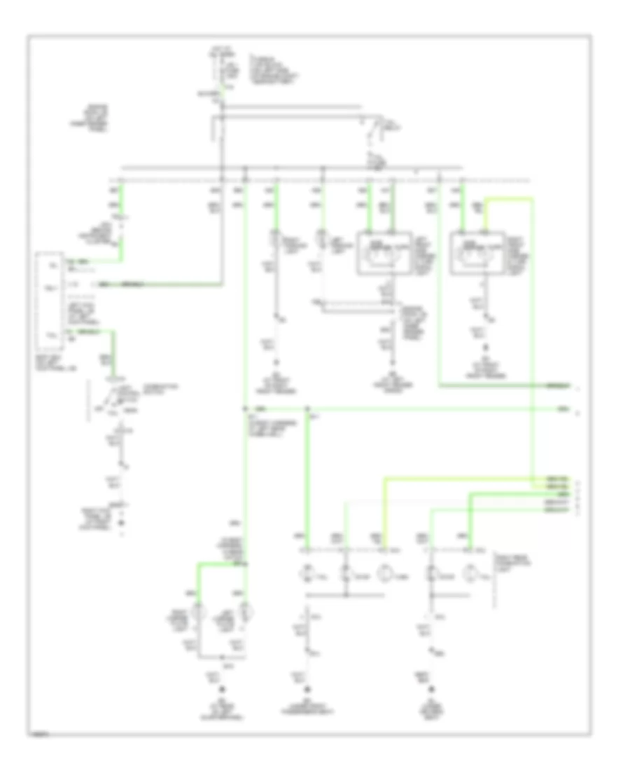 Exterior Lamps Wiring Diagram (1 of 2) for Toyota Land Cruiser 2004