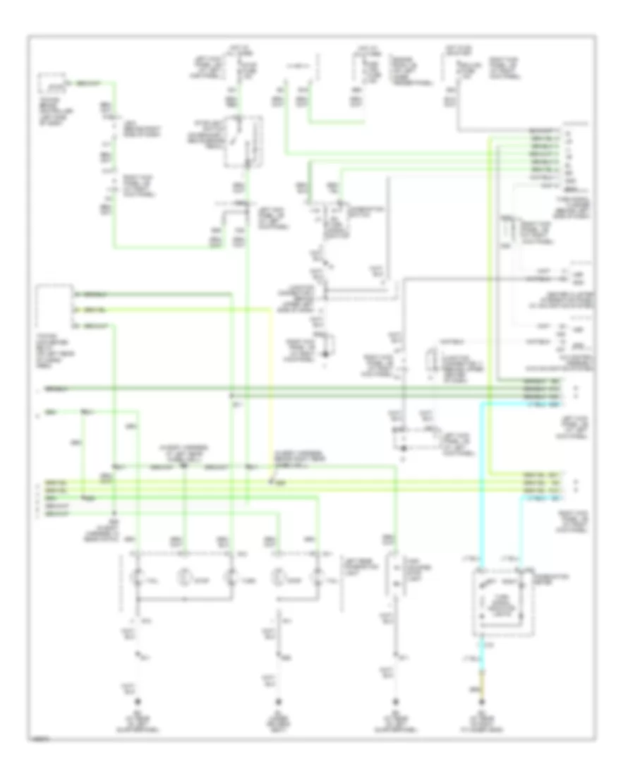 Exterior Lamps Wiring Diagram 2 of 2 for Toyota Land Cruiser 2004