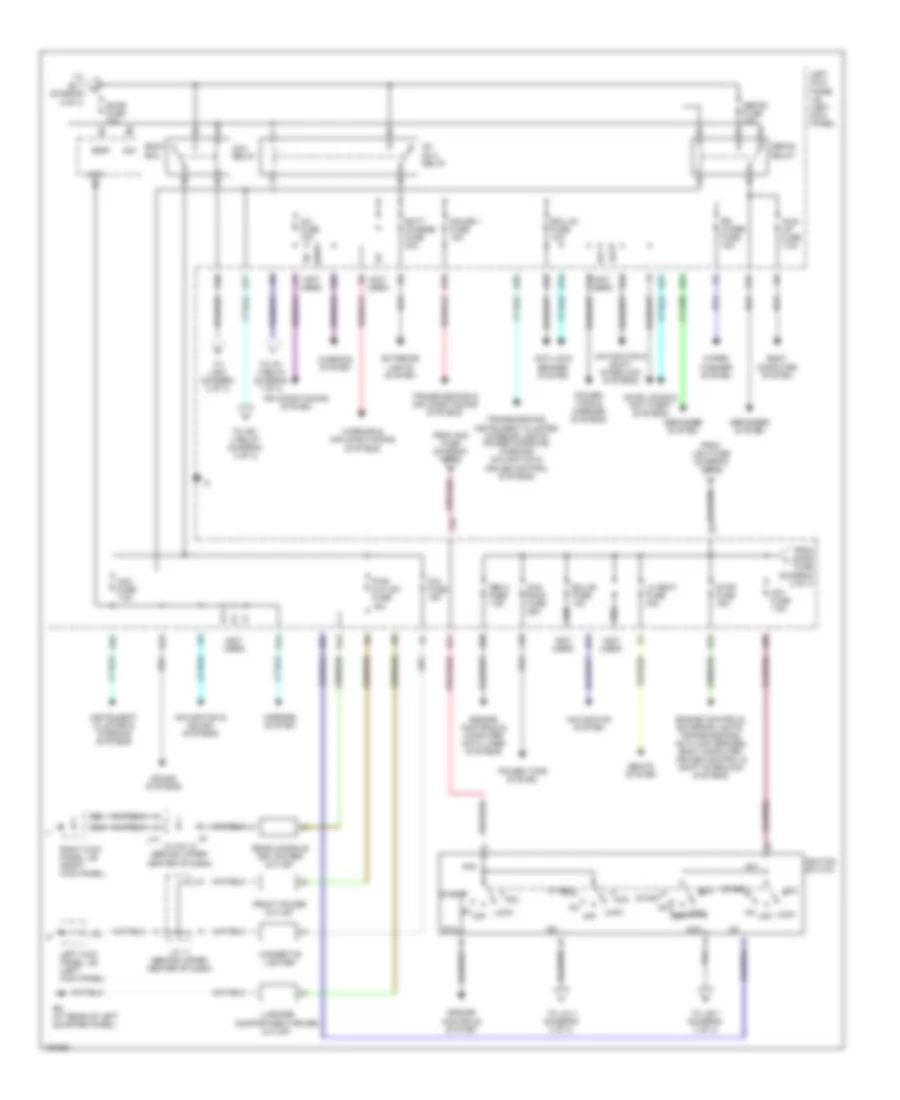 Power Distribution Wiring Diagram 2 of 3 for Toyota Land Cruiser 2004