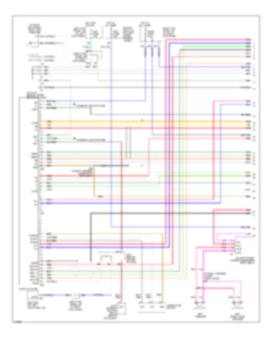 Radio Wiring Diagram with Navigation 1 of 2 for Toyota Land Cruiser 2004