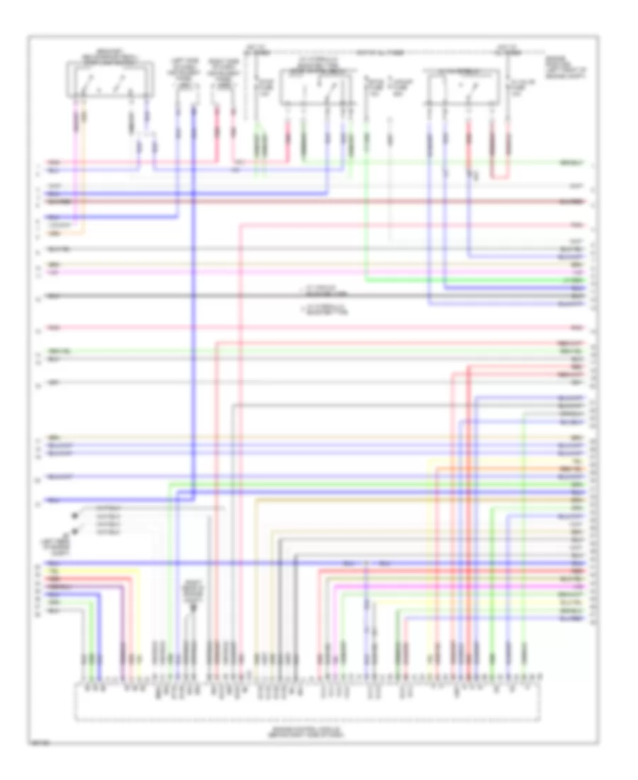 4.0L, Engine Performance Wiring Diagram (3 of 7) for Toyota Tacoma PreRunner 2012
