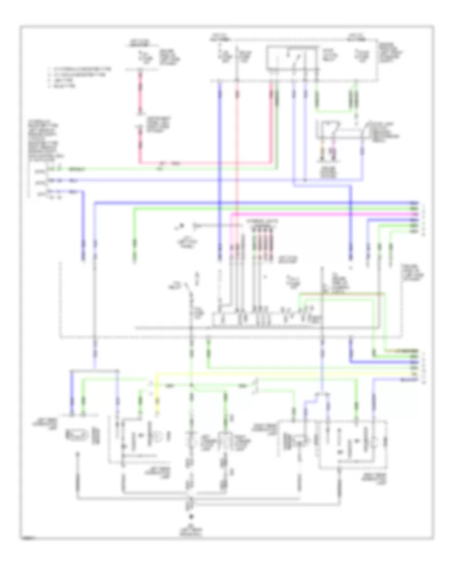 Exterior Lamps Wiring Diagram, with Trailer Tow (1 of 4) for Toyota Tacoma PreRunner 2012