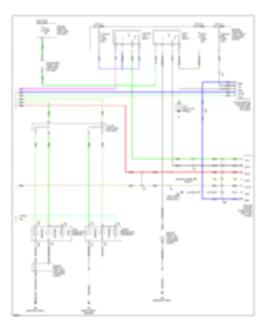Exterior Lamps Wiring Diagram, with Trailer Tow (4 of 4) for Toyota Tacoma PreRunner 2012