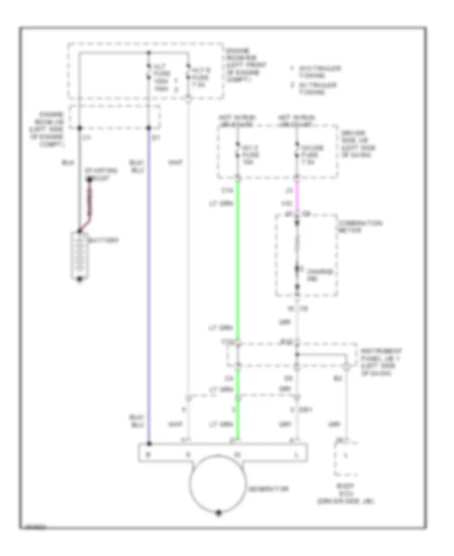 4 0L Charging Wiring Diagram for Toyota Tacoma PreRunner 2012