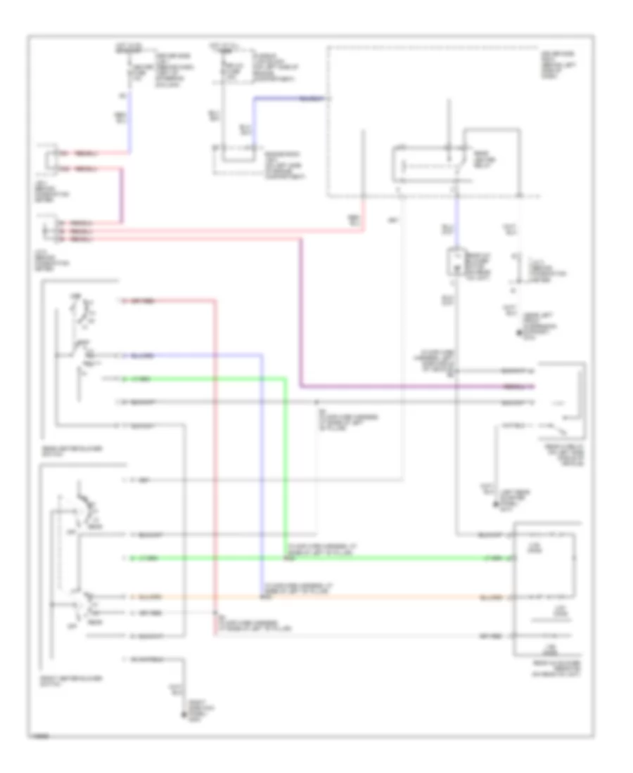 Manual AC Wiring Diagram, Rear AC 4 Door for Toyota Sienna XLE 2000