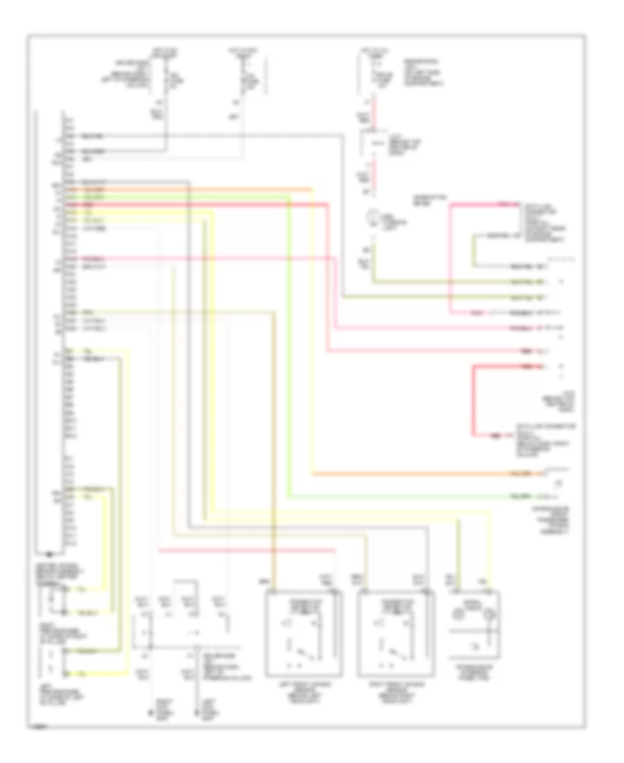Supplemental Restraint Wiring Diagram for Toyota Sienna XLE 2000