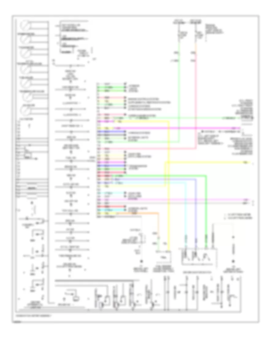Instrument Cluster Wiring Diagram 1 of 2 for Toyota Sequoia Platinum 2008