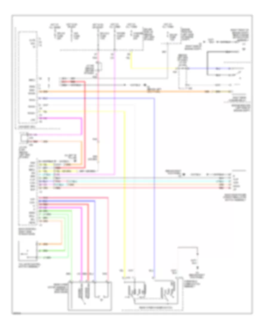 Электросхема заднего стеклоочистителя дворника и омывателя для Toyota Sequoia Platinum 2008