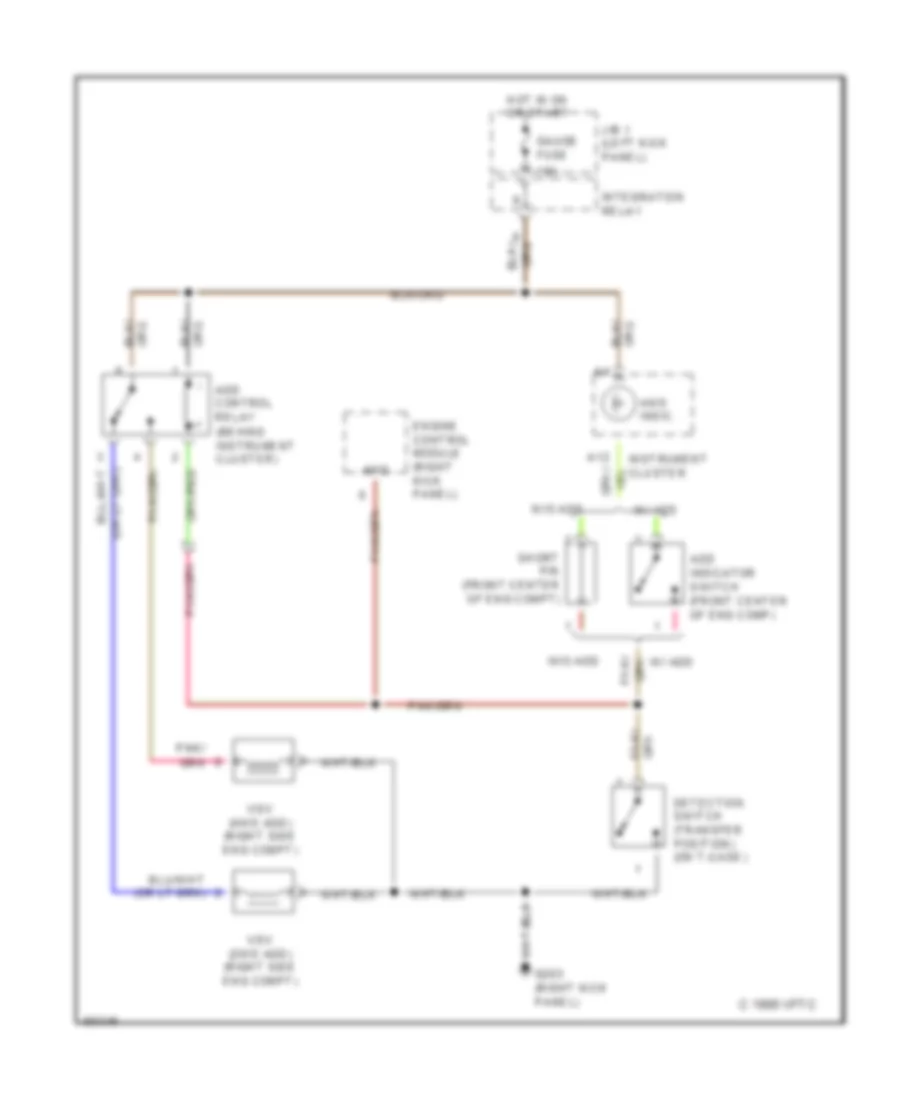 Transfer Case Wiring Diagram, MT for Toyota T100 SR5 1993