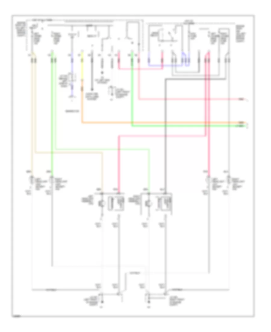Headlamps  Fog Lamps Wiring Diagram (1 of 2) for Toyota Avalon Touring 2006