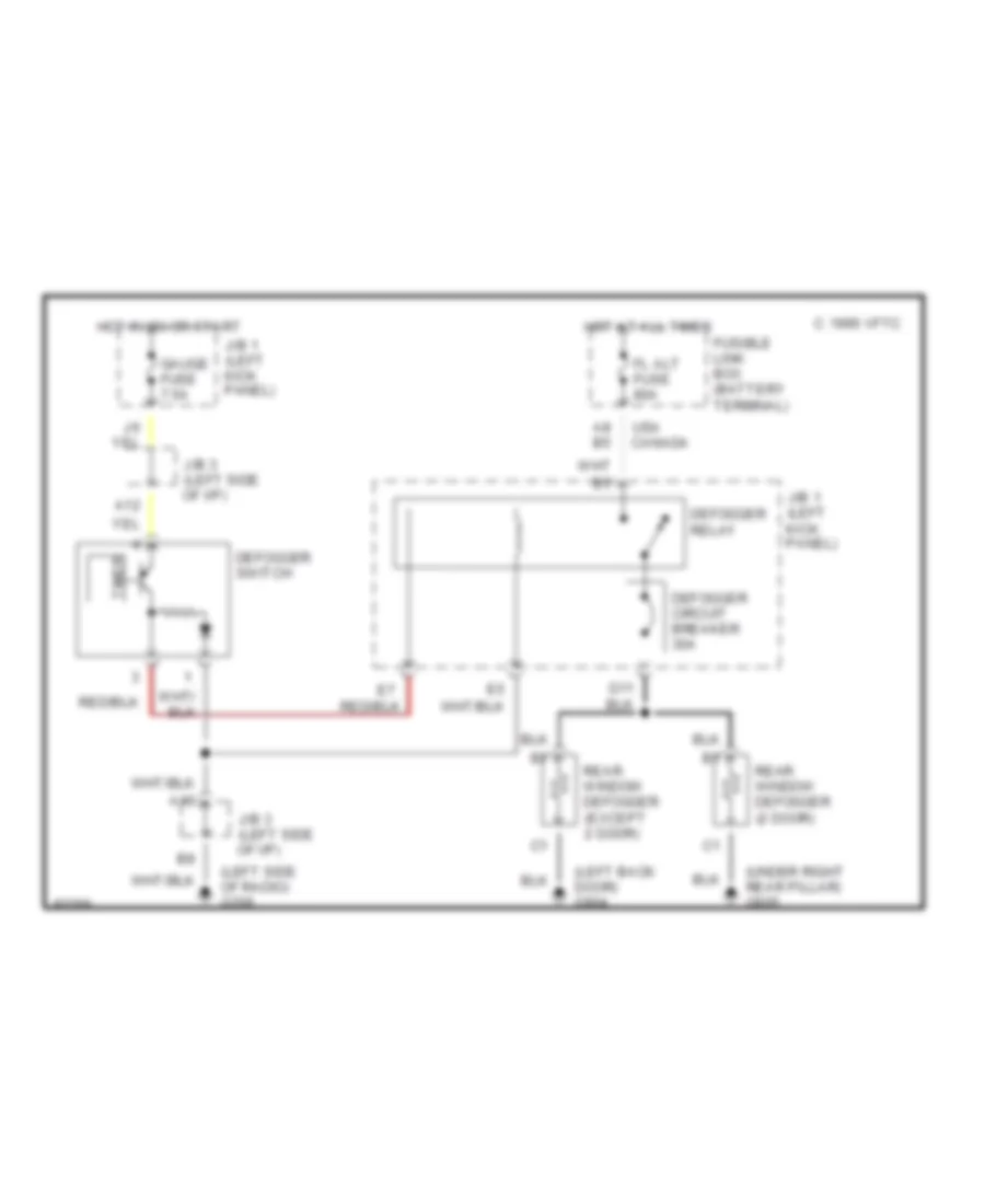 Defogger Wiring Diagram with Timer Wiring Diagram for Toyota Tercel 1990