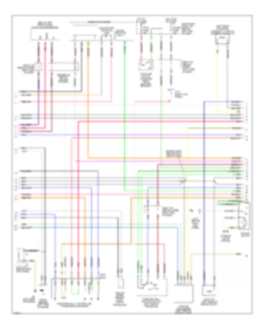 1.8L, Engine Performance Wiring Diagram, Except XRS (2 of 3) for Toyota Matrix 2004