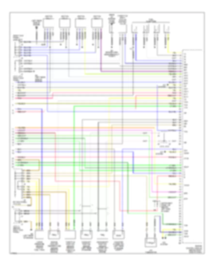 1.8L, Engine Performance Wiring Diagram, Except XRS (3 of 3) for Toyota Matrix 2004