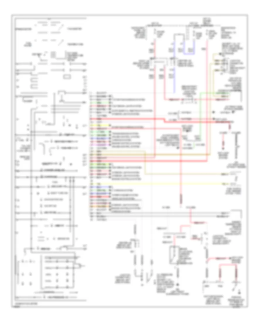 Instrument Cluster Wiring Diagram for Toyota Matrix 2004