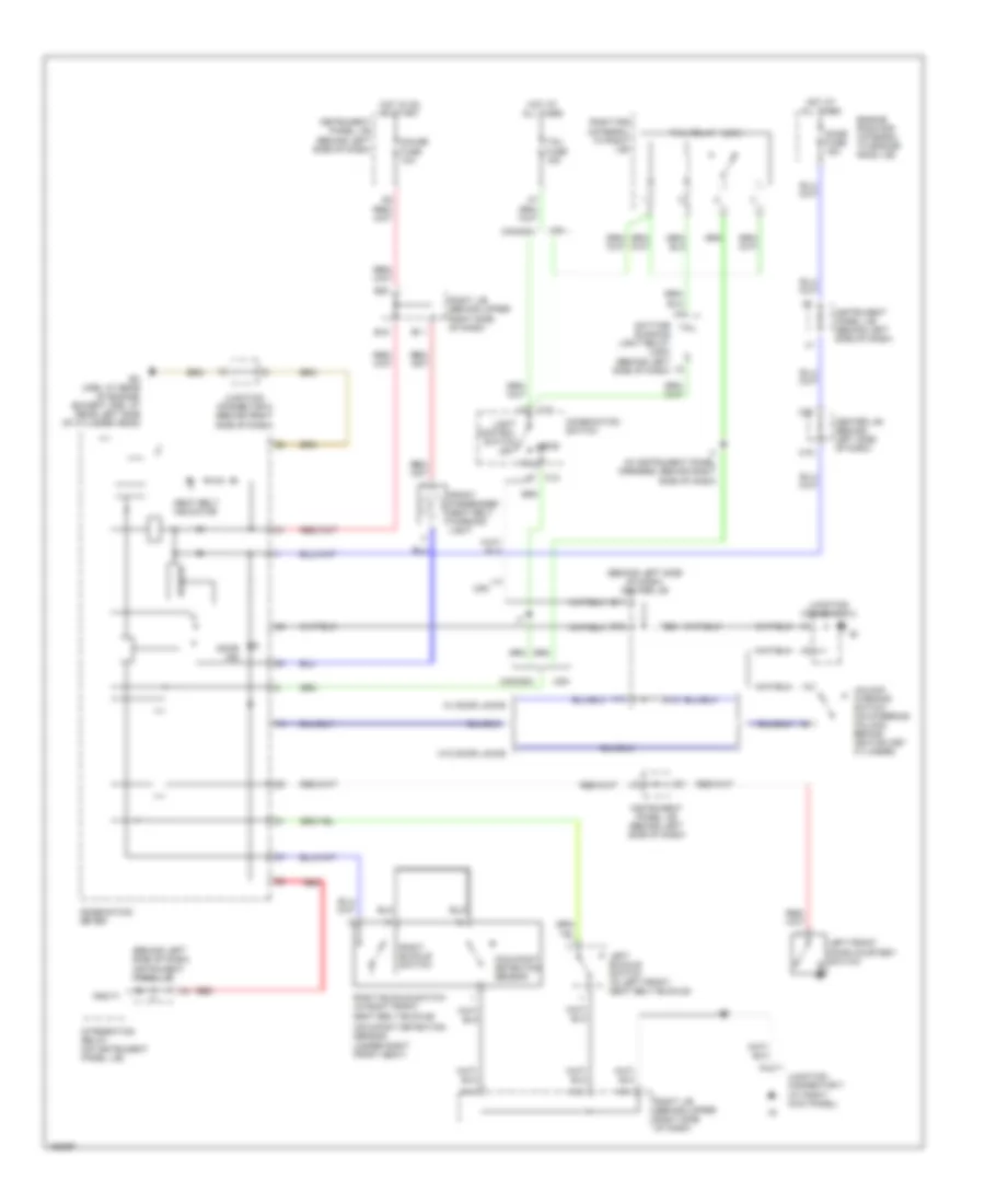 Warning Systems Wiring Diagram for Toyota Matrix 2004