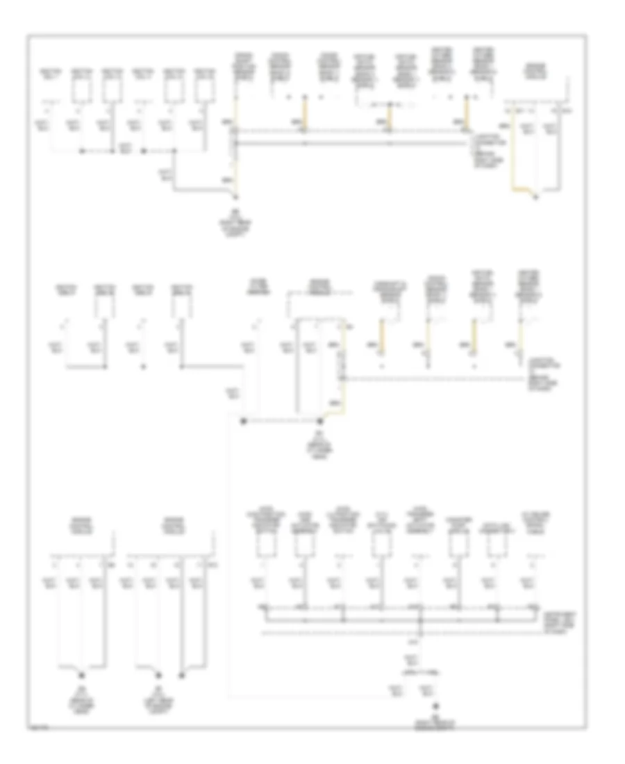 Ground Distribution Wiring Diagram 1 of 4 for Toyota Tacoma 2010