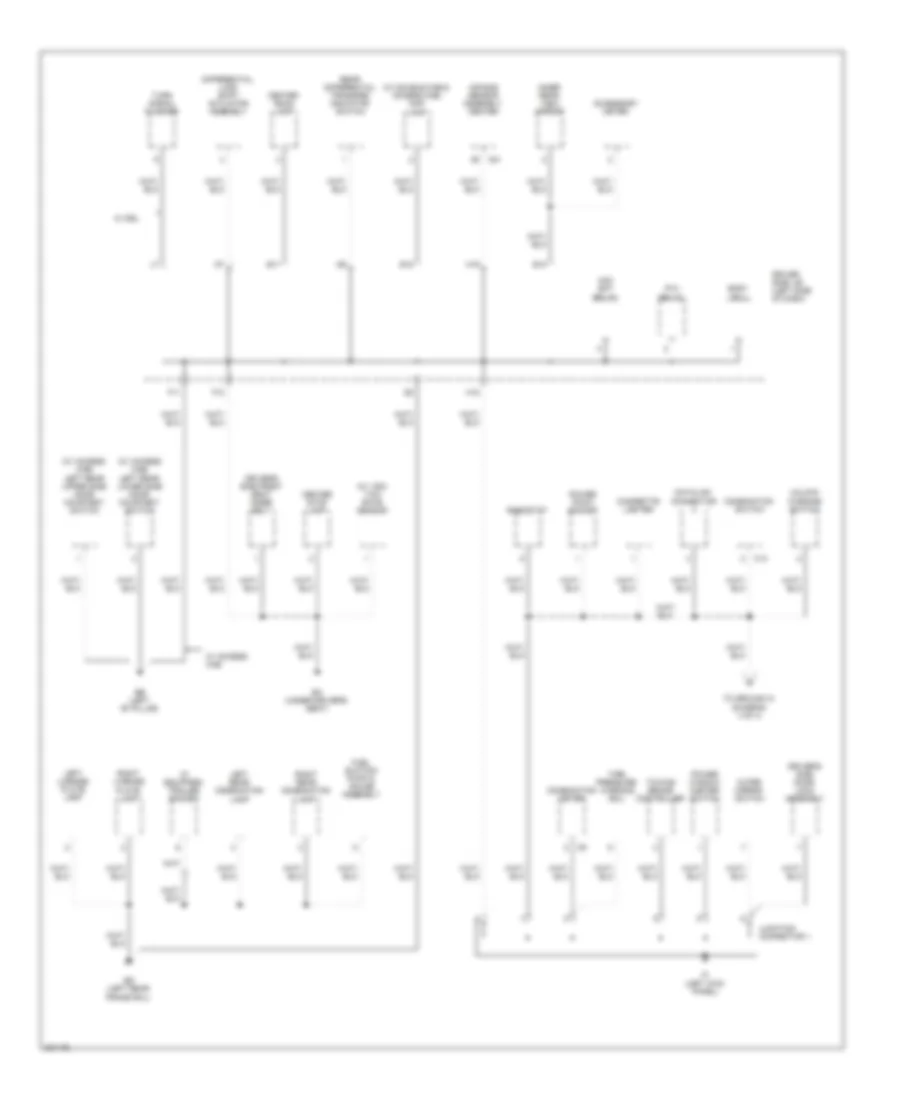 Ground Distribution Wiring Diagram (3 of 4) for Toyota Tacoma 2010