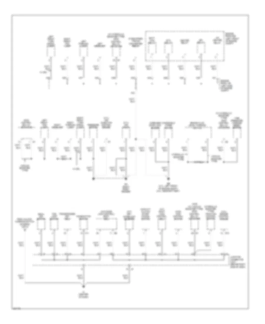 Ground Distribution Wiring Diagram (4 of 4) for Toyota Tacoma 2010