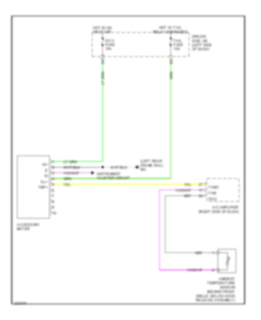 Accessory Cluster Wiring Diagram for Toyota Tacoma 2010