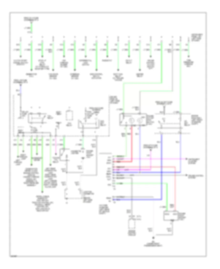 Power Distribution Wiring Diagram 3 of 3 for Toyota Tacoma 2010