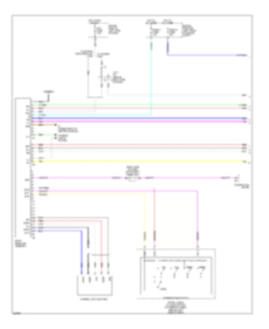 Radio Wiring Diagram with Built in Amplifier 1 of 2 for Toyota Tacoma 2010