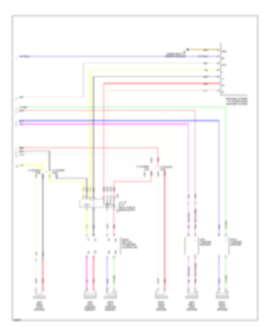 Radio Wiring Diagram with Built in Amplifier 2 of 2 for Toyota Tacoma 2010