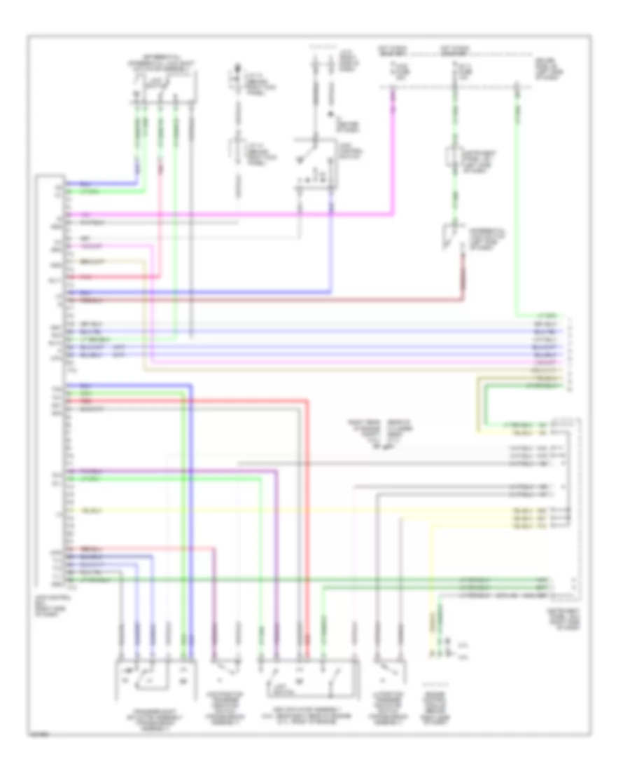 4 0L 4WD Wiring Diagram 1 of 2 for Toyota Tacoma 2010