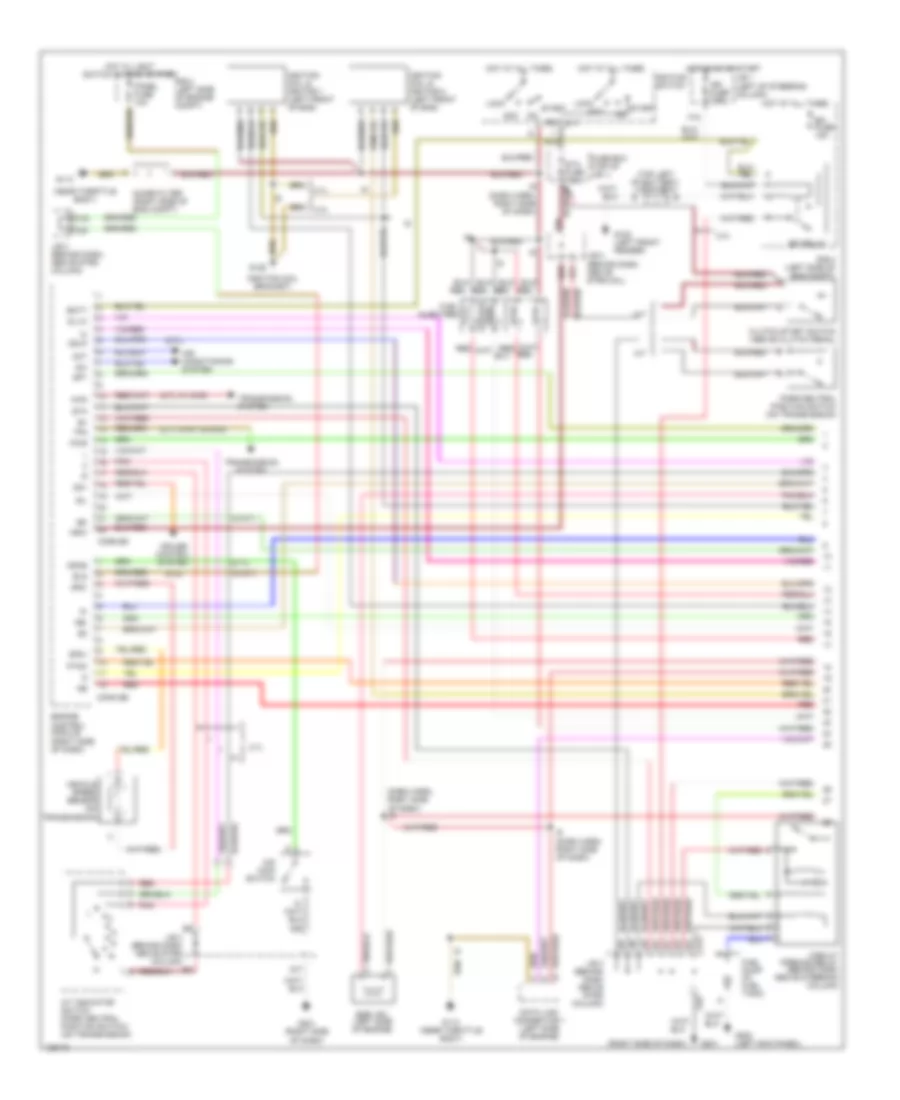 2 4L Engine Performance Wiring Diagrams Except California 1 of 3 for Toyota Tacoma 2000
