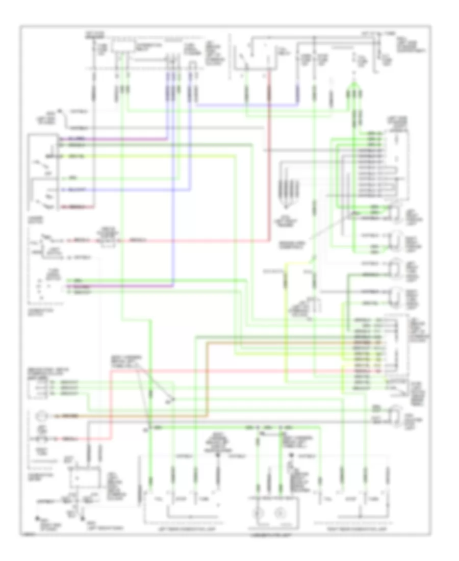 Exterior Lamps Wiring Diagram for Toyota Tacoma 2000