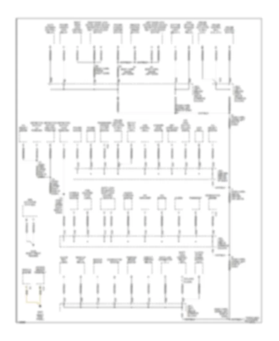 Ground Distribution Wiring Diagram 2 of 2 for Toyota Tacoma 2000