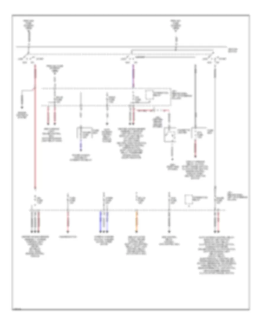 Power Distribution Wiring Diagram 2 of 2 for Toyota Tacoma 2000
