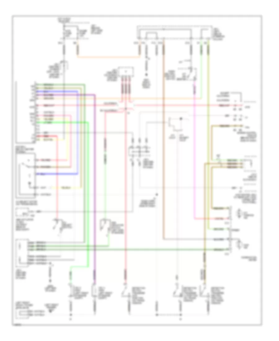 4WD Wiring Diagram, with 2-4 Select Switch for Toyota Tacoma 2000