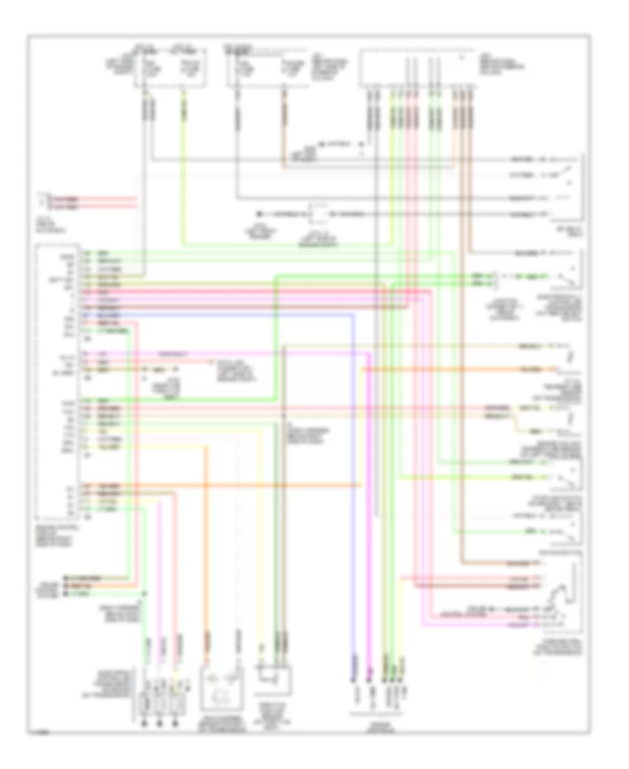 3 4L A T Wiring Diagram Except California for Toyota Tacoma 2000