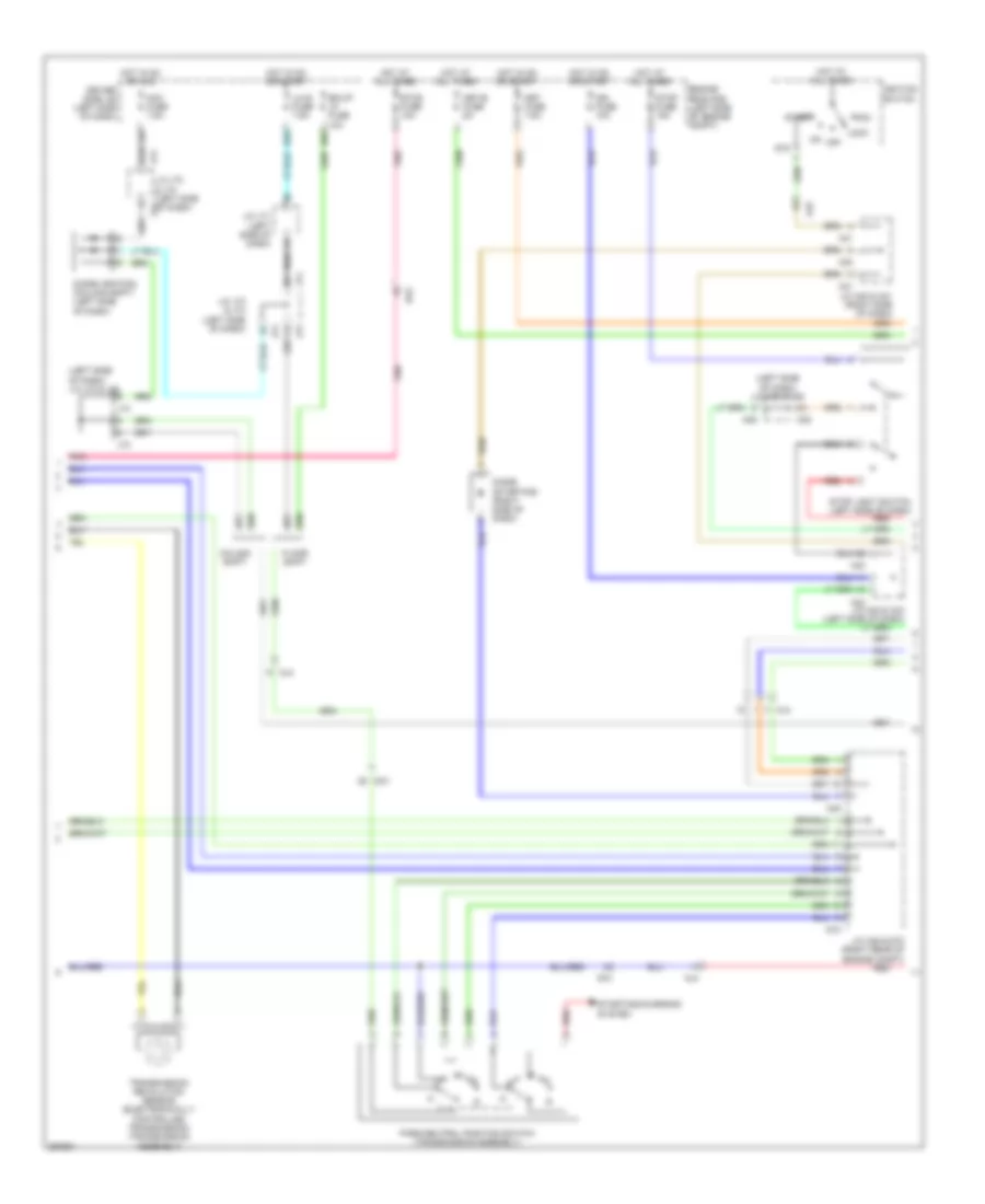 5.7L Flex Fuel, AT Wiring Diagram (2 of 3) for Toyota Tundra 2012