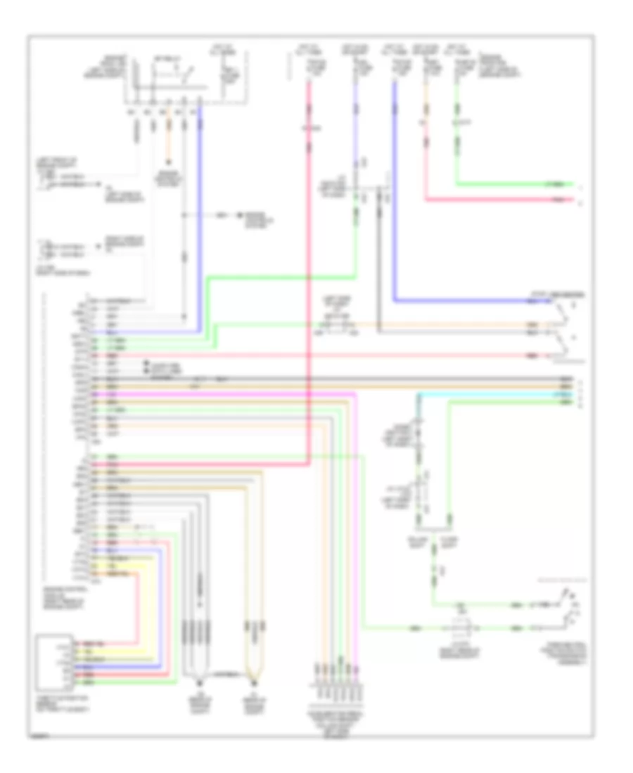 5.7L, Cruise Control Wiring Diagram (1 of 2) for Toyota Tundra 2012