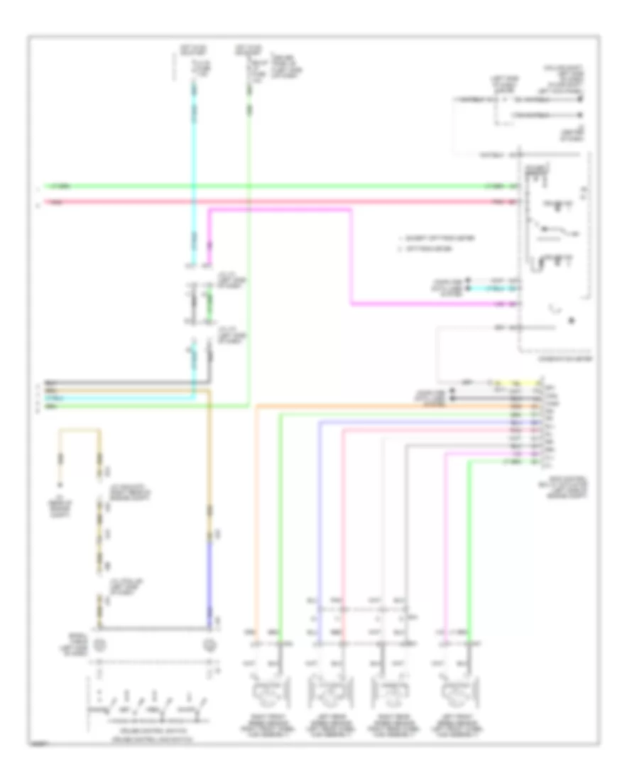 5.7L, Cruise Control Wiring Diagram (2 of 2) for Toyota Tundra 2012