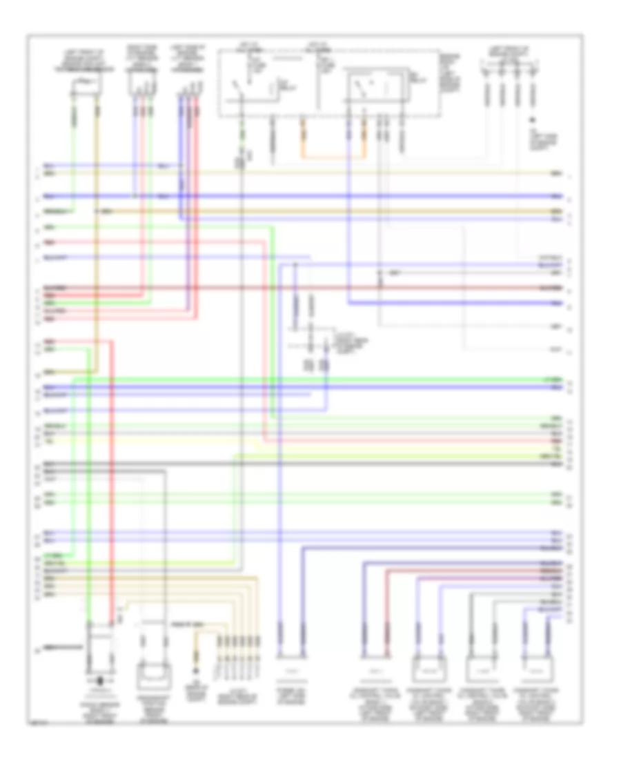 4.0L, Engine Performance Wiring Diagram (2 of 6) for Toyota Tundra 2012