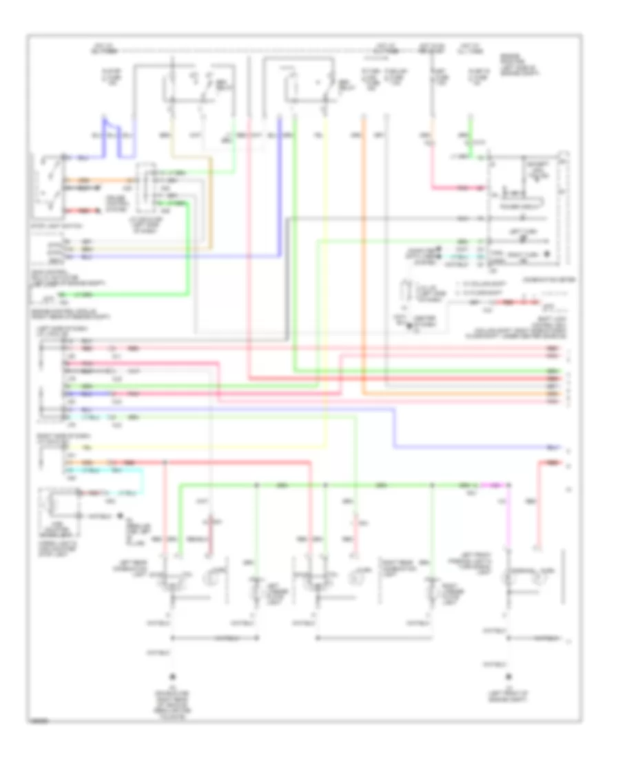 Exterior Lamps Wiring Diagram 1 of 2 for Toyota Tundra 2012