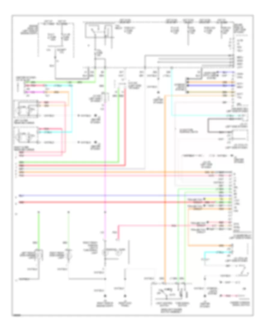 Exterior Lamps Wiring Diagram (2 of 2) for Toyota Tundra 2012