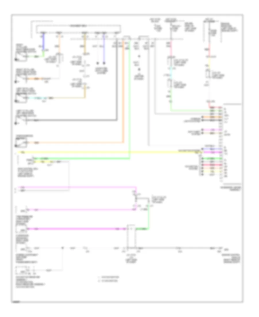 Instrument Cluster Wiring Diagram 2 of 2 for Toyota Tundra 2012