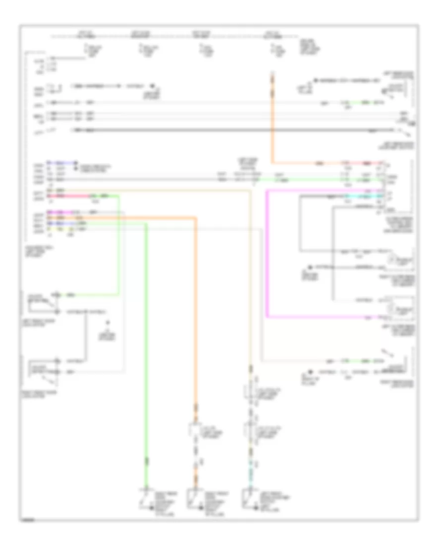 Courtesy Lamps Wiring Diagram 1 of 2 for Toyota Tundra 2012