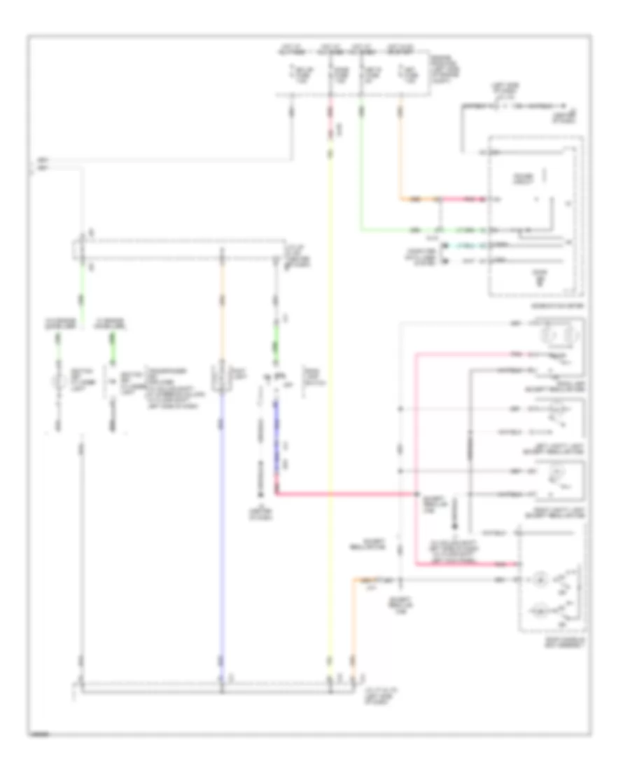 Courtesy Lamps Wiring Diagram (2 of 2) for Toyota Tundra 2012