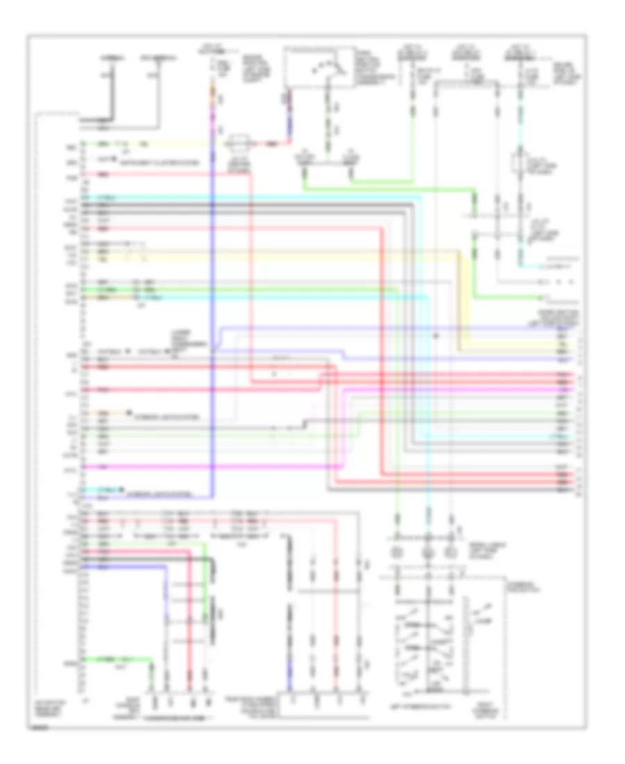 Navigation Wiring Diagram, with Separate Amplifier (1 of 4) for Toyota Tundra 2012