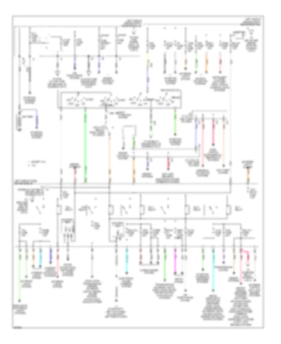 Power Distribution Wiring Diagram 1 of 3 for Toyota Tundra 2012
