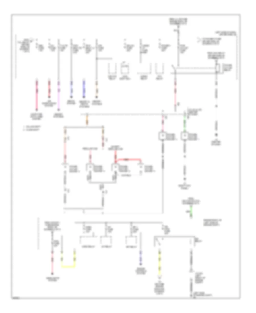 Power Distribution Wiring Diagram (2 of 3) for Toyota Tundra 2012