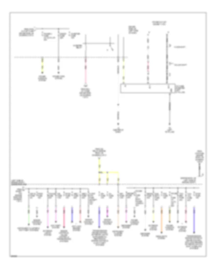 Power Distribution Wiring Diagram 3 of 3 for Toyota Tundra 2012