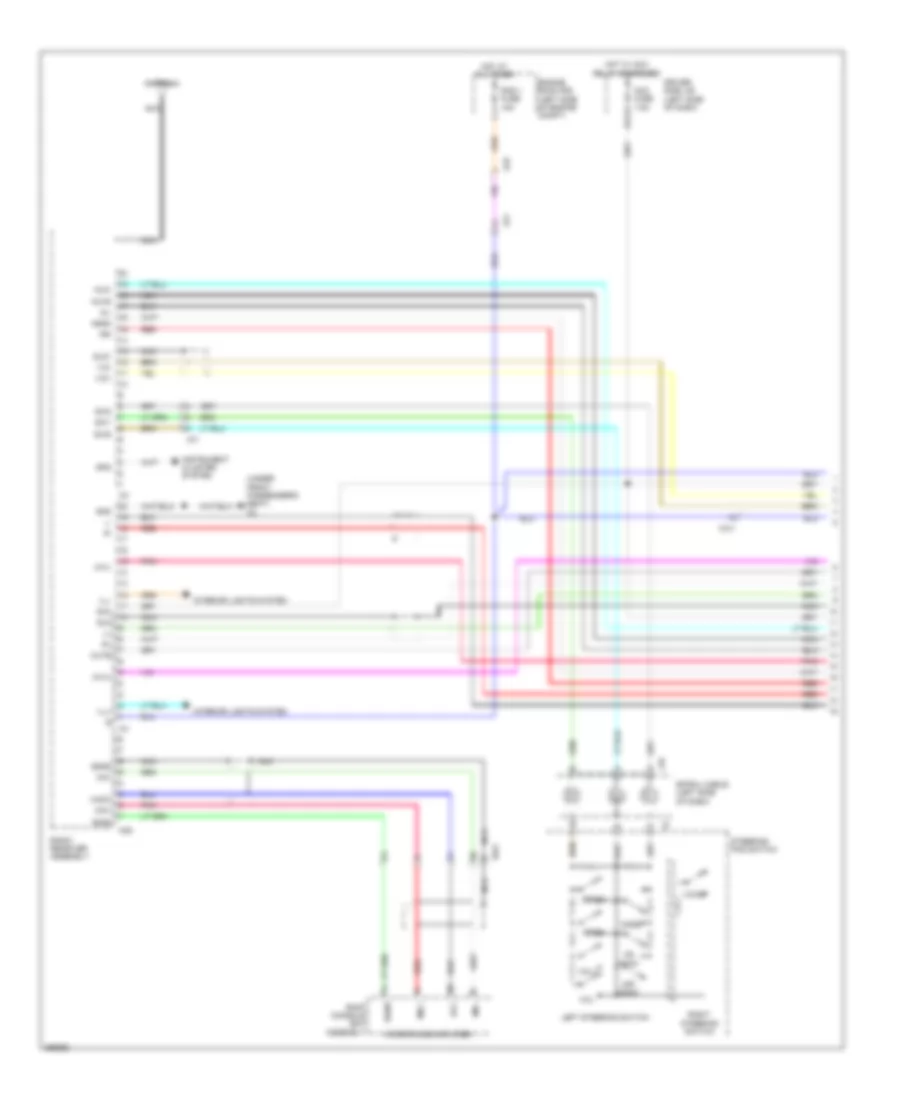 Radio Wiring Diagram, without Navigation with Separate Amplifier (1 of 4) for Toyota Tundra 2012